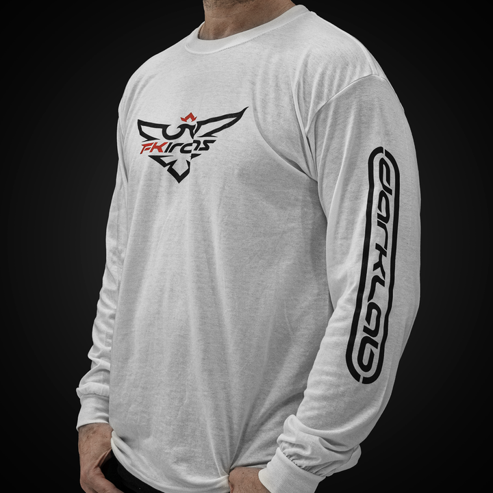 Darklab White Long Sleeve T Shirts - Ultimate Tattoo SupplyDarklab White Long Sleeve T Shirts