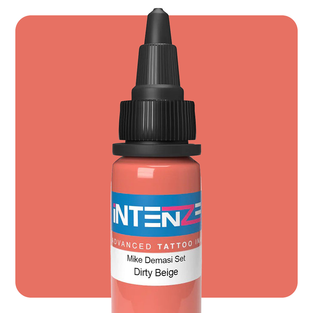 Dirty Beige — Mike Demasi Series — Intenze Tattoo Ink — 1oz Bottle - Ultimate Tattoo Supply