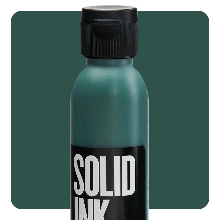 Solid Ink "Old Pigments" — 2oz Bottle — Dirty Green - Ultimate Tattoo Supply