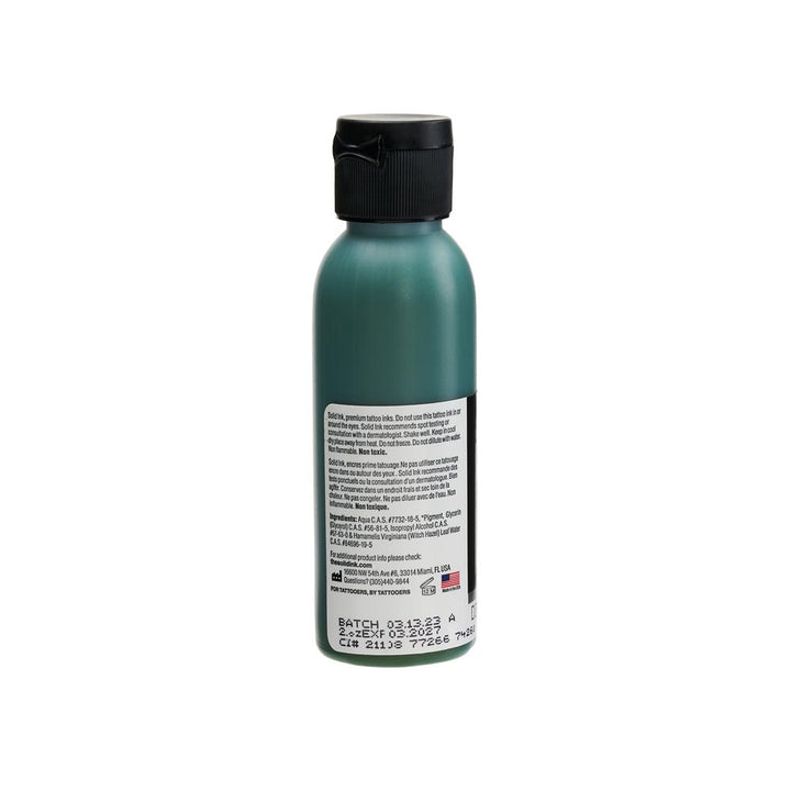 Solid Ink "Old Pigments" — 2oz Bottle — Dirty Green - Ultimate Tattoo Supply