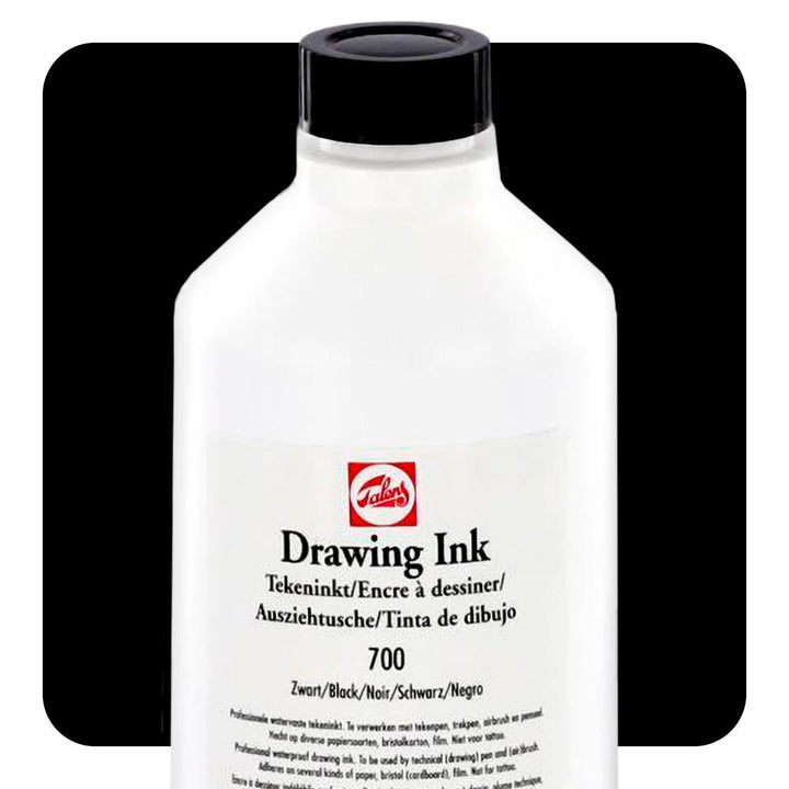 Talens Black (White Label) - 16oz. Bottle - Ultimate Tattoo Supply