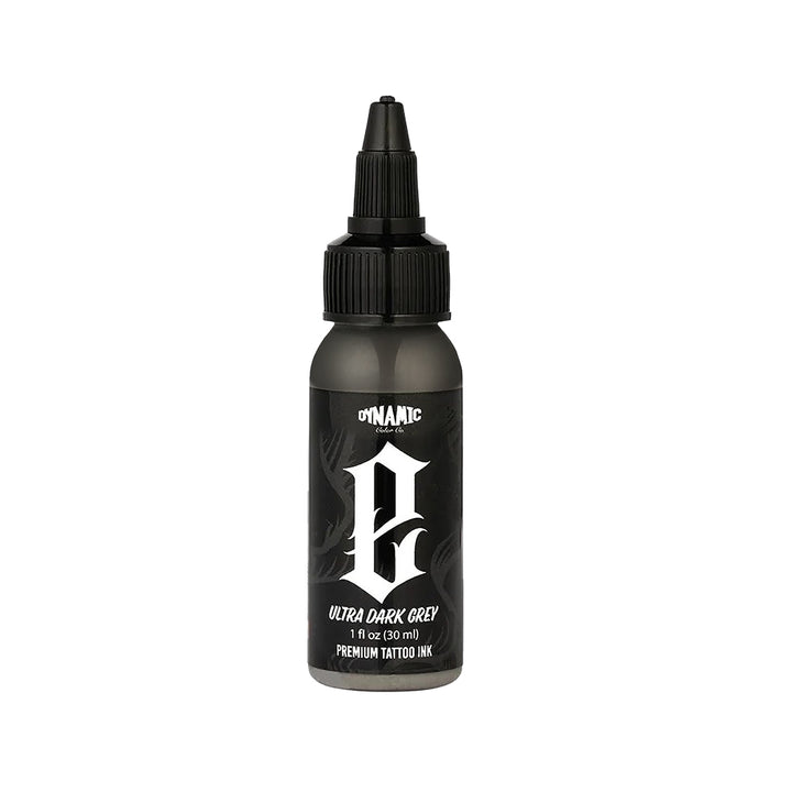 Dynamic "E" Ultra Dark Grey — 1oz Bottle - Ultimate Tattoo Supply