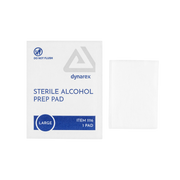 Dynarex Alcohol Prep Pads - Large - 100 / bx