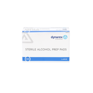 Dynarex Alcohol Prep Pads - Large - 100 / bx - Ultimate Tattoo Supply
