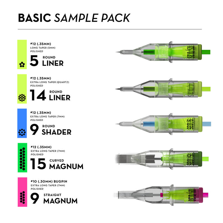 Peak Stellar Needle Cartridges — Sample Pack - Ultimate Tattoo Supply