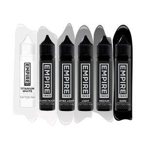 Empire Inks Graywash Series — 6-Bottle Full Set — Pick Size - Ultimate Tattoo Supply