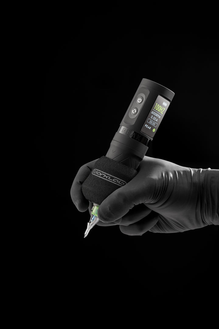 Darklab Ergo Disposable Foam Grip Covers - Black - Ultimate Tattoo SupplyDarklab Ergo Disposable Foam Grip Covers - Black