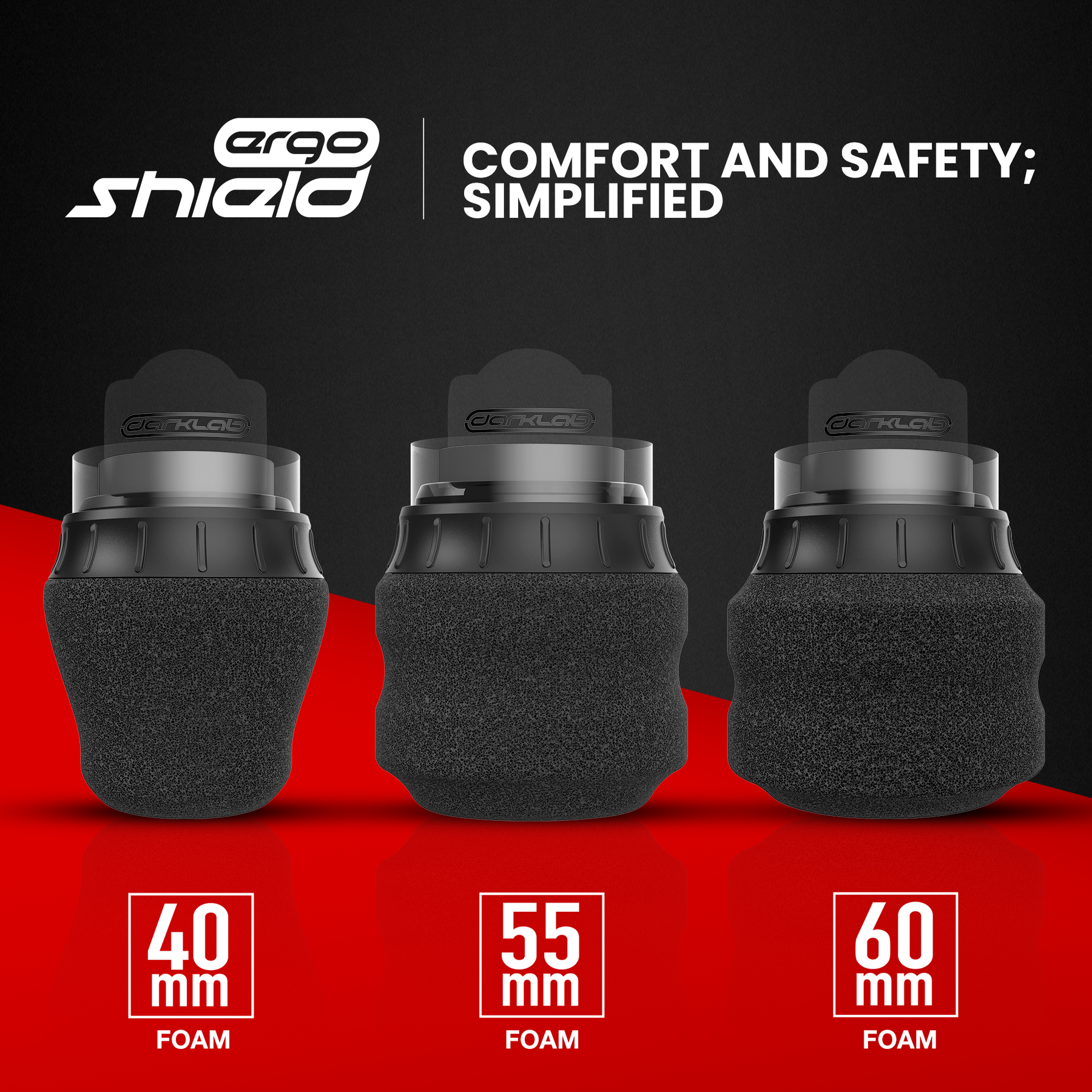 Darklab ErgoShield 55mm Grip — Box of 24