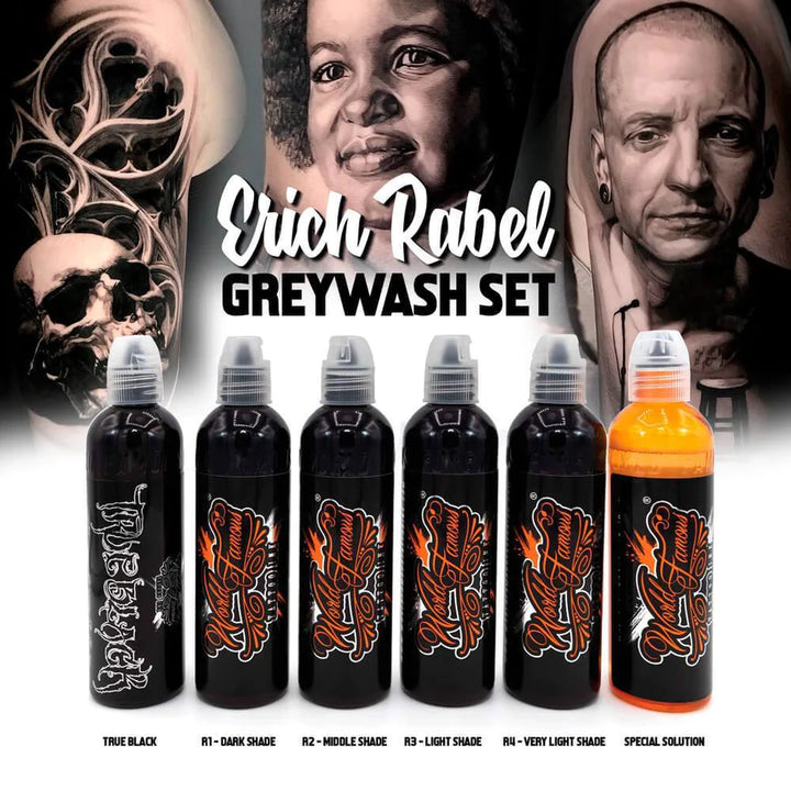 Erich Rabel Greywash Set - Ultimate Tattoo Supply