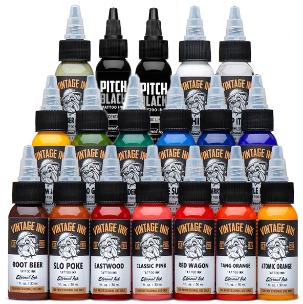 Eternal Ink - Vintage Ink Set - Ultimate Tattoo SupplyEternal Ink - Vintage Ink Set