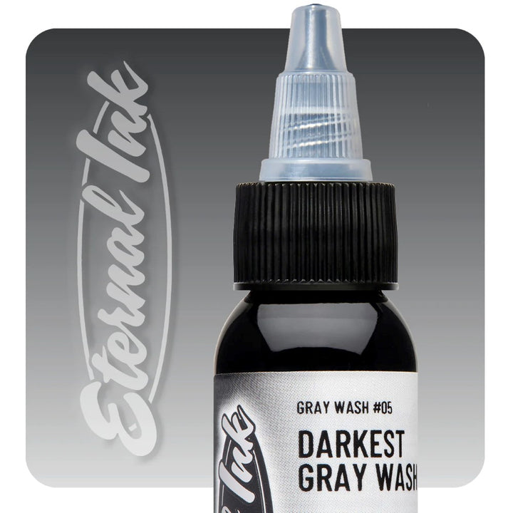 Eternal Ink - Eternal Gray Wash - Darkest Gray - Ultimate Tattoo Supply