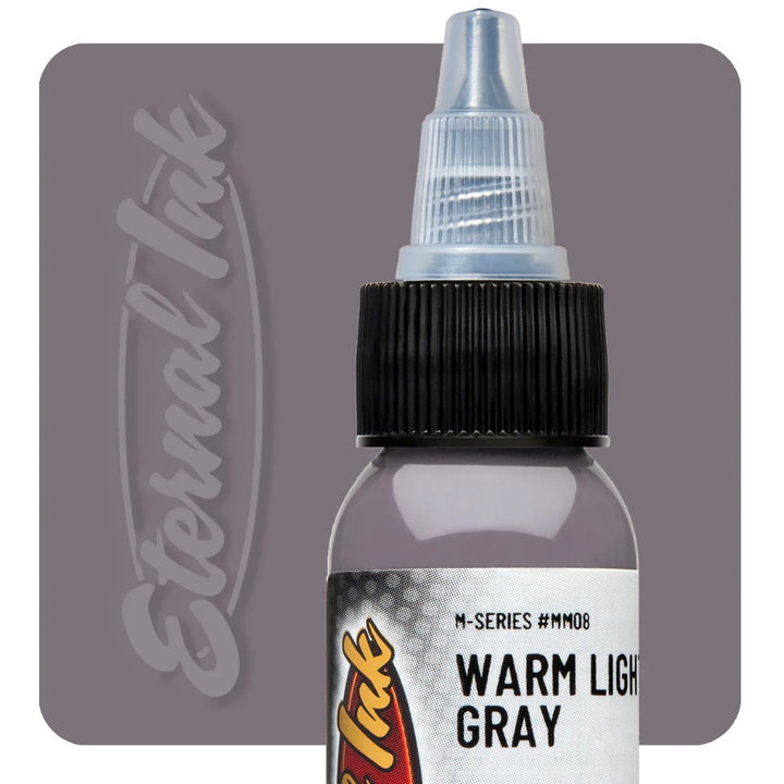 Eternal Tattoo Ink - M Series - Warm Light Gray - Ultimate Tattoo SupplyEternal Tattoo Ink - M Series - Warm Light Gray