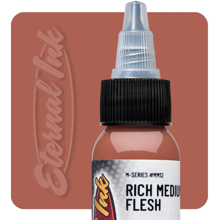 Eternal Tattoo Ink - M Series - Rich Medium Flesh - Ultimate Tattoo Supply