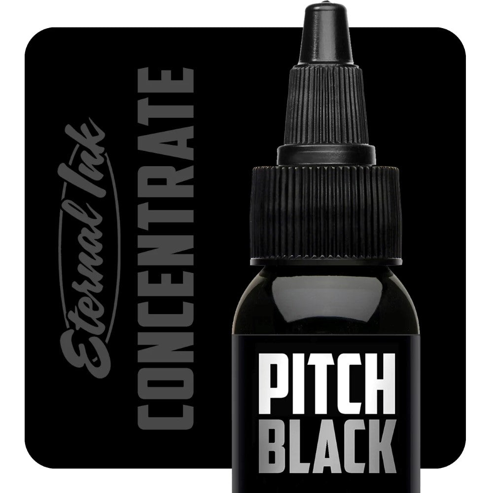 Pitch Black Concentrate — Eternal Tattoo Ink — Pick Size - Ultimate Tattoo Supply