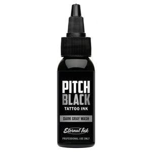 Pitch Black Dark Gray Wash — Eternal Ink — Pick Size - Ultimate Tattoo Supply
