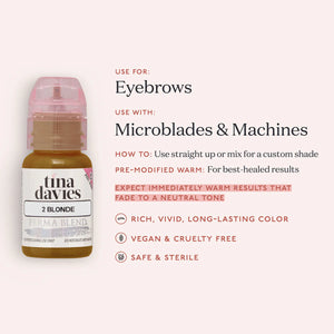 TINA DAVIES EYEBROW COLOR - BLONDE - Ultimate Tattoo Supply