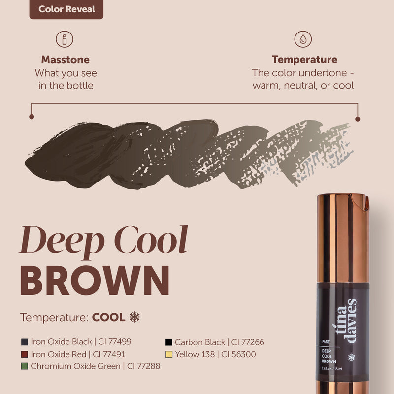 Tina Davies FADE Deep Cool Brown — 1/2oz Bottle - Ultimate Tattoo Supply