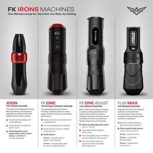 FK One Adjust Wireless Tattoo Machine - Pick Color - Ultimate Tattoo Supply