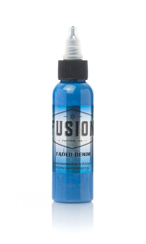 Faded Denim — Fusion Tattoo Ink — Pick Size - Ultimate Tattoo Supply