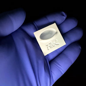 FINK CAPS — Slanted White Oval Tattoo Ink Cap