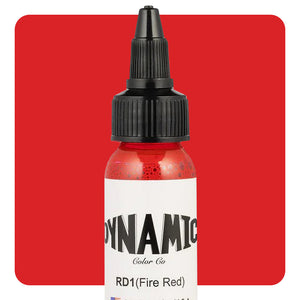 Dynamic Fire Red Tattoo Ink - 1oz. Bottle - Painful Pleasures