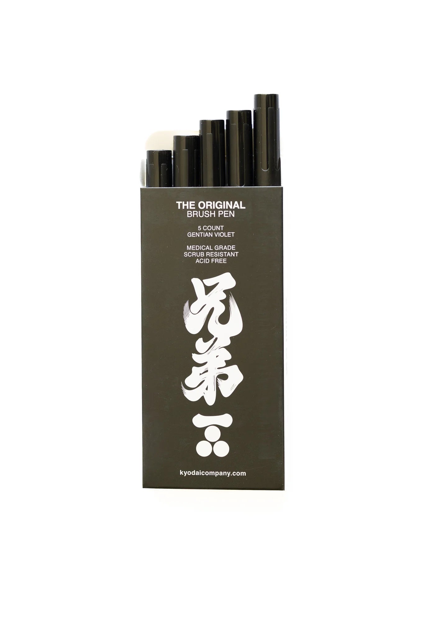 Kyōdai Firm-Tip Brush Pens — Pack of 5 Gentian Violet