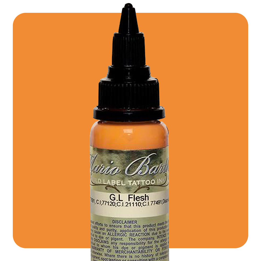 Flesh Mario Barth Gold Label — Intenze Tattoo Ink — 1oz Bottle - Ultimate Tattoo Supply