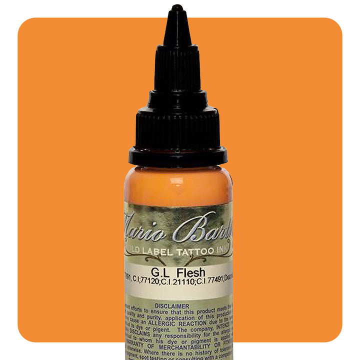 Flesh Mario Barth Gold Label — Intenze Tattoo Ink — 1oz Bottle - Ultimate Tattoo Supply