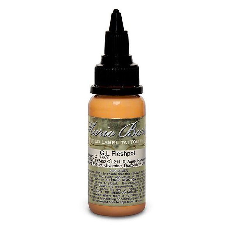 Fleshpot Mario Barth Gold Label — Intenze Tattoo Ink — 1oz Bottle - Ultimate Tattoo Supply
