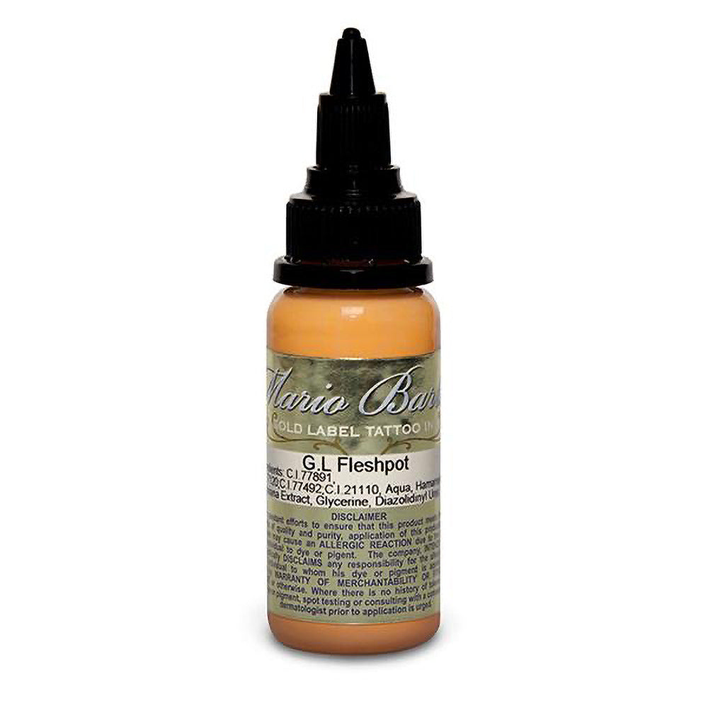 Fleshpot Mario Barth Gold Label — Intenze Tattoo Ink — 1oz Bottle - Ultimate Tattoo Supply