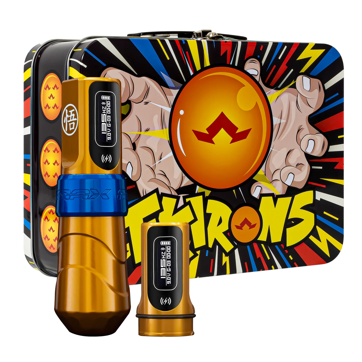 FK Irons Flux Max Tattoo Machine with 2 PowerBolt 2.0 — Pick Color