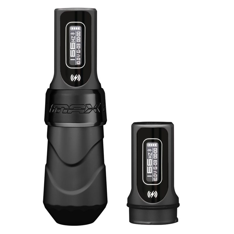 FK Irons Flux Max Tattoo Machine with 2 PowerBolt 2.0 — Pick Color and Stroke Length - Ultimate Tattoo Supply