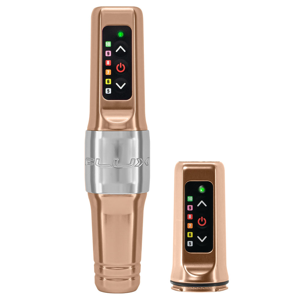 Microbeau Flux Mini Permanent Makeup Machine with 2 Battery Packs- 2.5mm - Ultimate Tattoo Supply