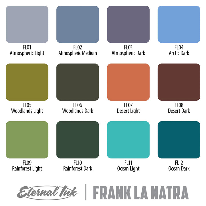 Eternal Tattoo Ink - Frank La Natra Atmospheric Landscapes Set - Ultimate Tattoo Supply