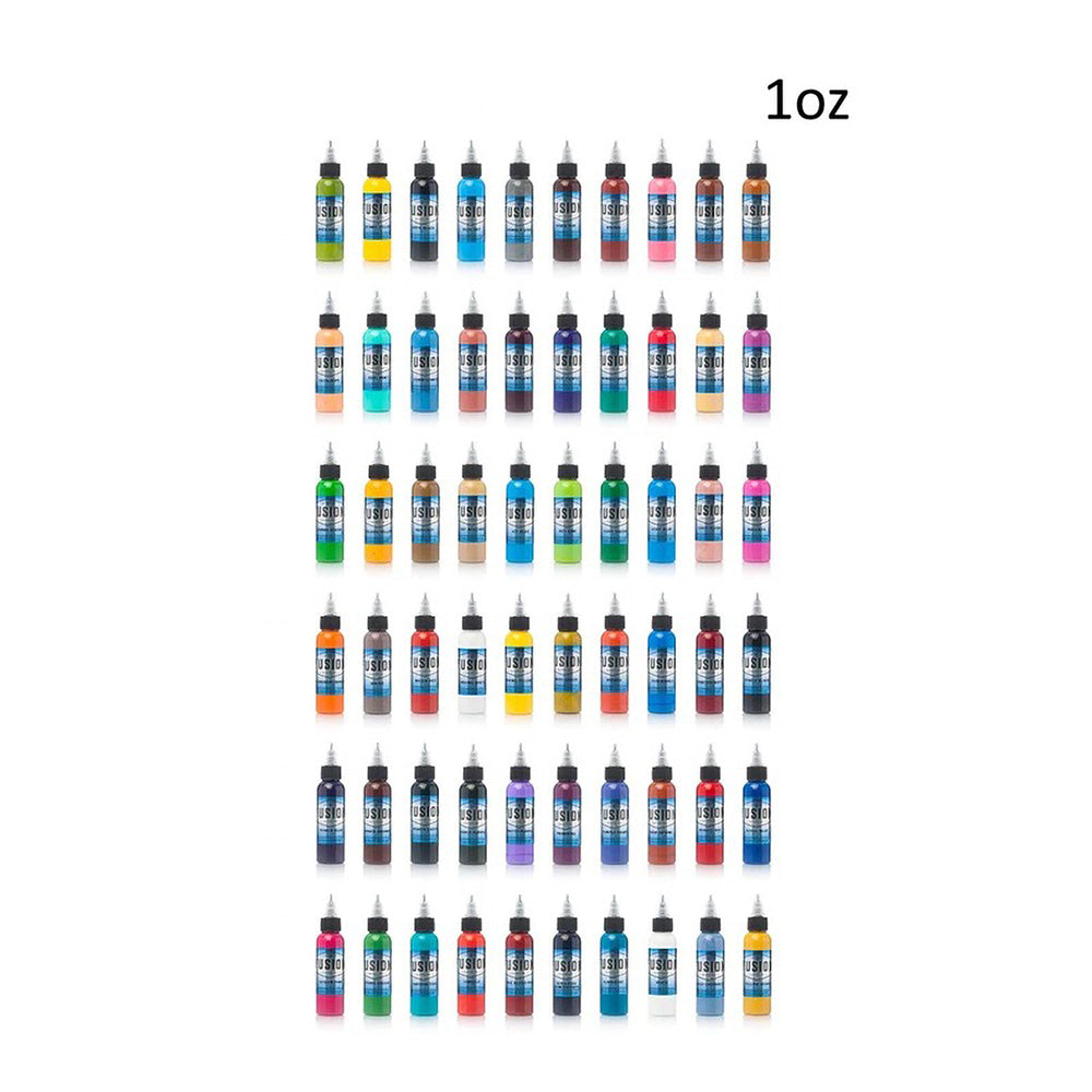 Fusion 60-Color Full Set — Fusion Tattoo Ink — Pick Size - Ultimate Tattoo Supply