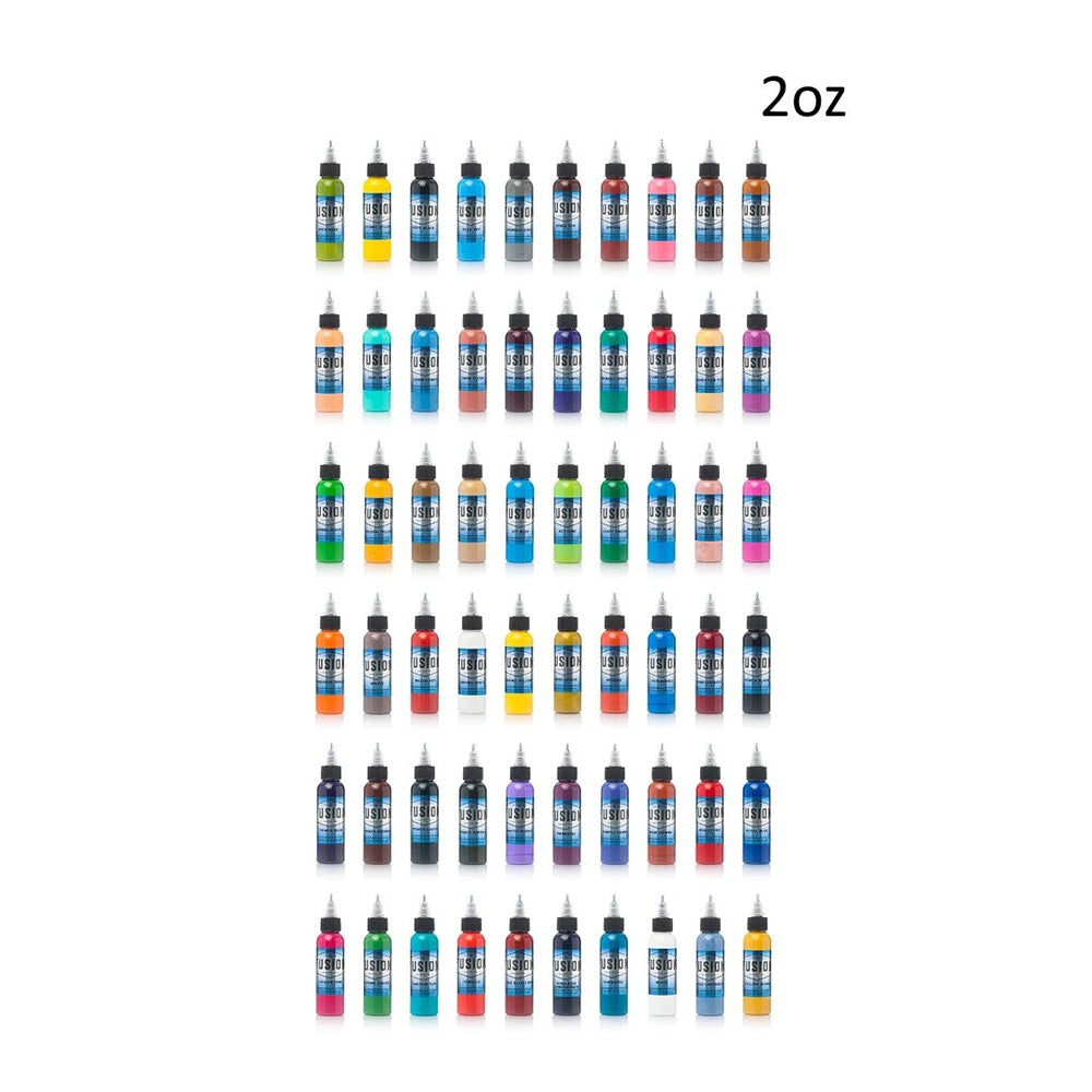 Fusion 60-Color Full Set — Fusion Tattoo Ink — Pick Size - Ultimate Tattoo Supply
