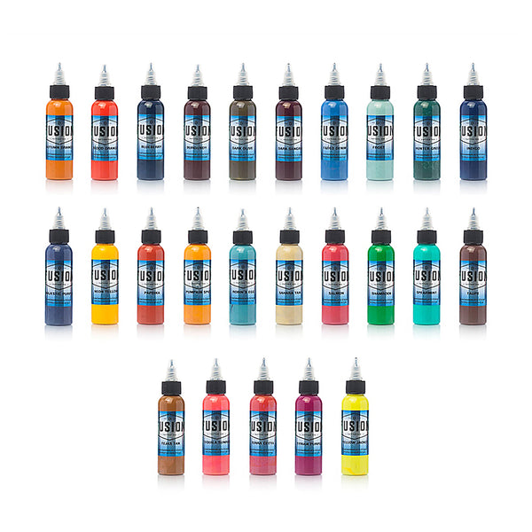 25 Color Ink Set — Fusion Tattoo Ink - Ultimate Tattoo Supply