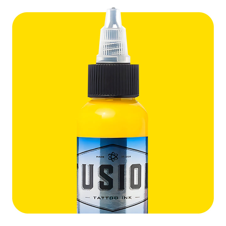 Atomic Yellow — Fusion Tattoo Ink — Pick Size - Ultimate Tattoo Supply