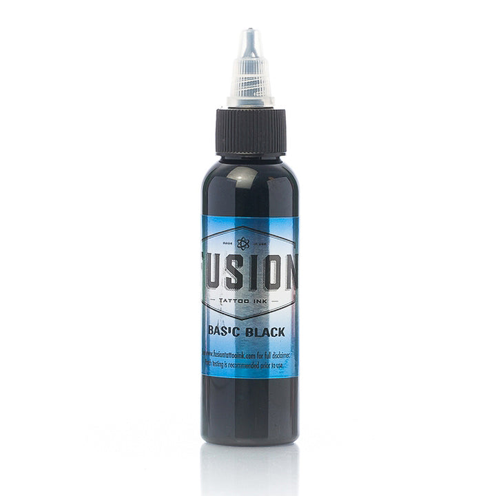 Basic Black — Fusion Tattoo Ink — Pick Size - Ultimate Tattoo Supply