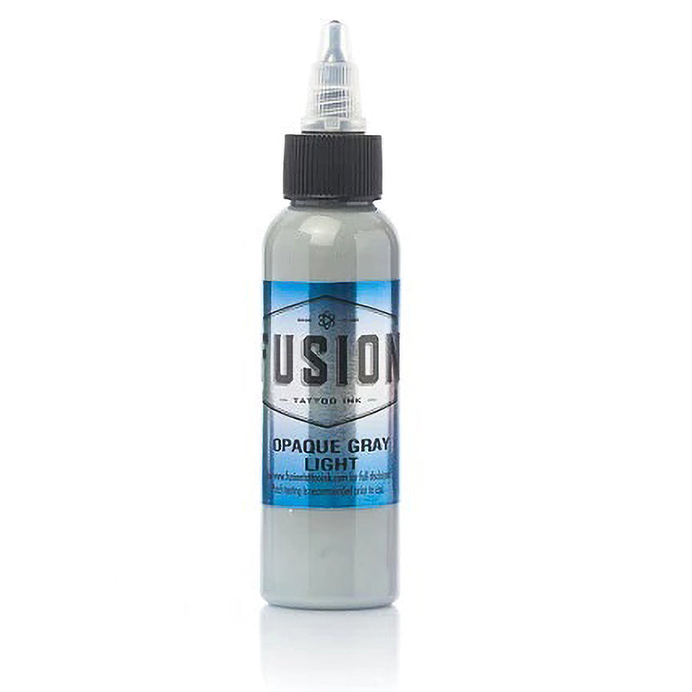 Opaque Gray Light — Fusion Tattoo Ink — Pick Size - Ultimate Tattoo Supply