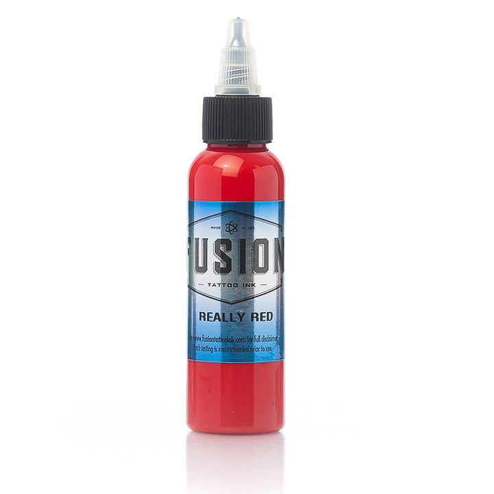 Really Red — Fusion Tattoo Ink — Pick Size - Ultimate Tattoo Supply