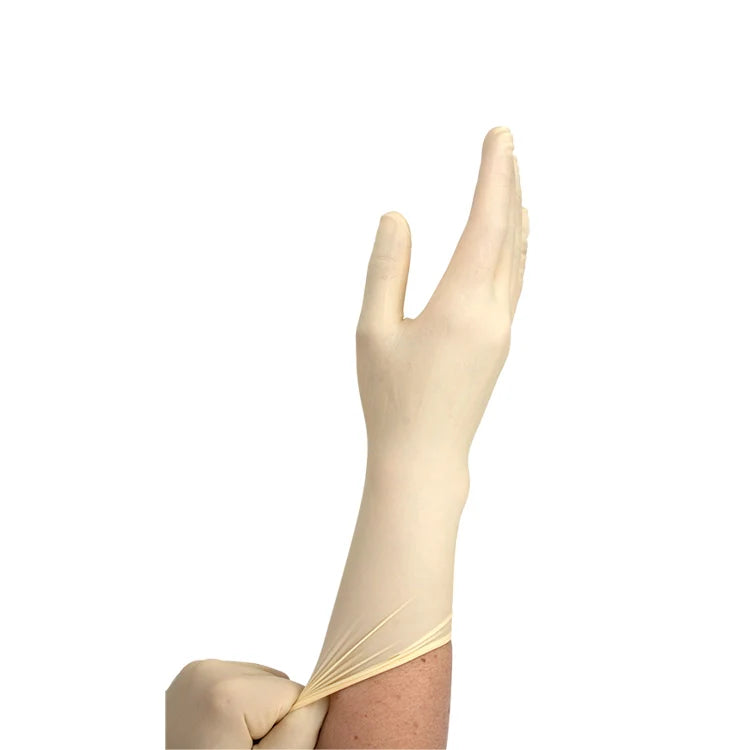 Dynarex Sterile White Latex Gloves — Box of 100 - Painful Pleasures