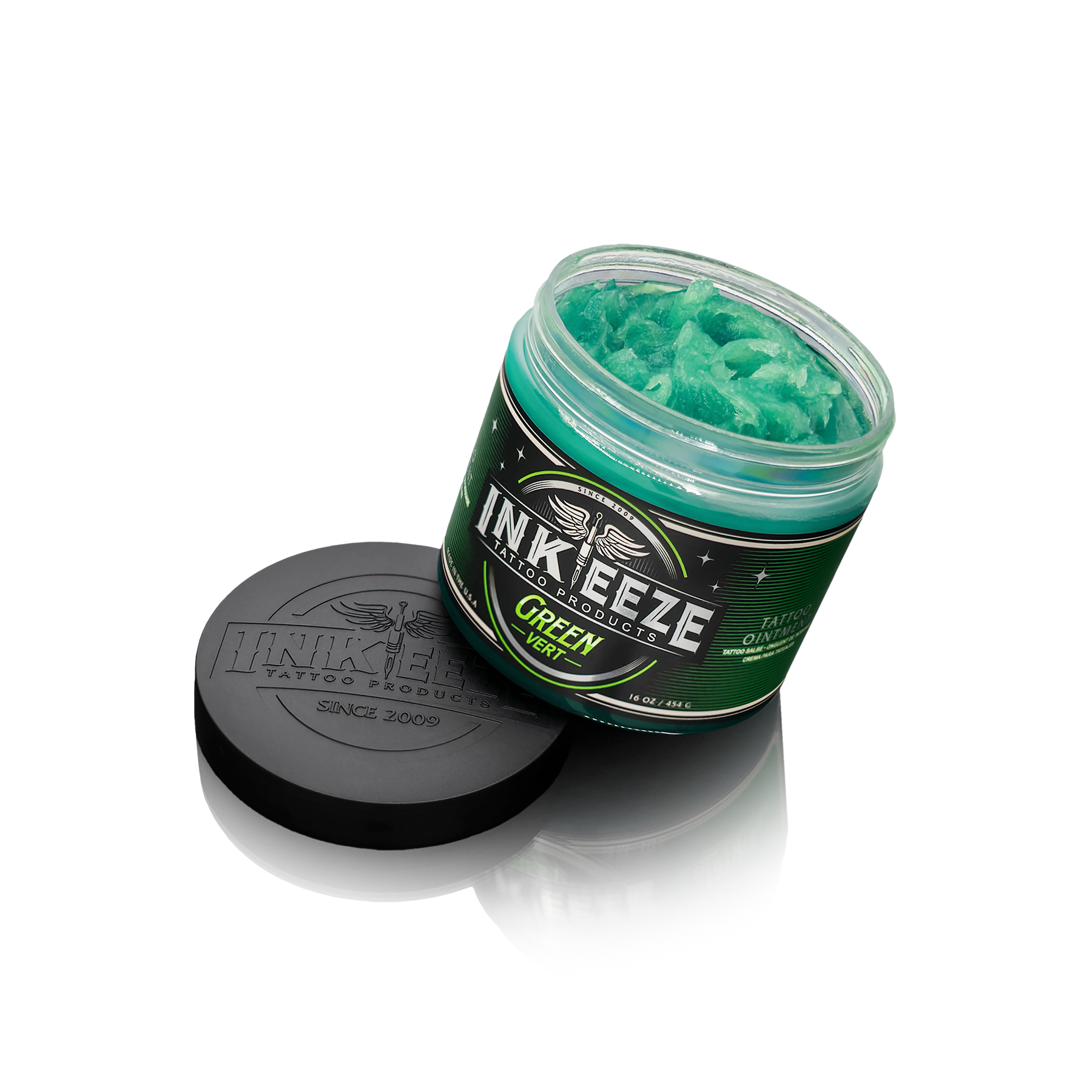 INK-EEZE Green Vert Tattoo Ointment – 16oz. - Ultimate Tattoo Supply
