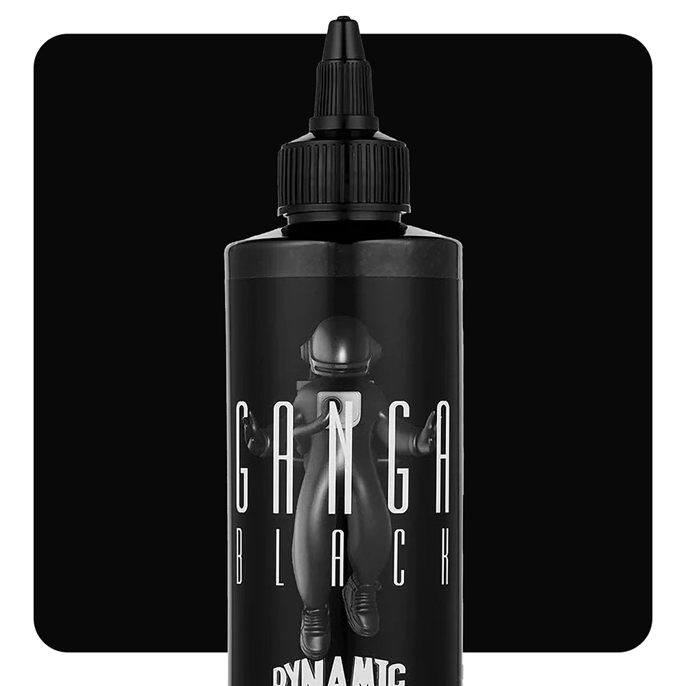 Dynamic Ganga Black Tattoo Ink — 8oz Bottle - Ultimate Tattoo Supply
