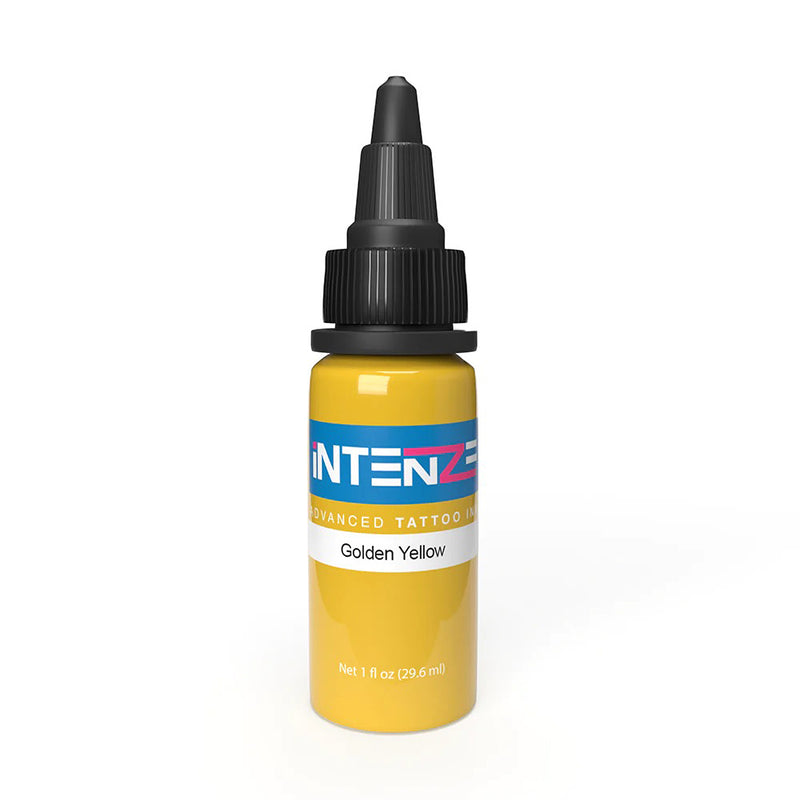 Golden Yellow — Intenze Tattoo Ink — Pick Size - Ultimate Tattoo Supply