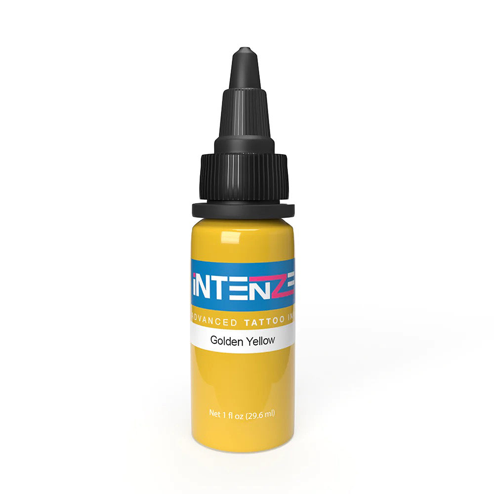 Golden Yellow — Intenze Tattoo Ink — Pick Size - Ultimate Tattoo Supply