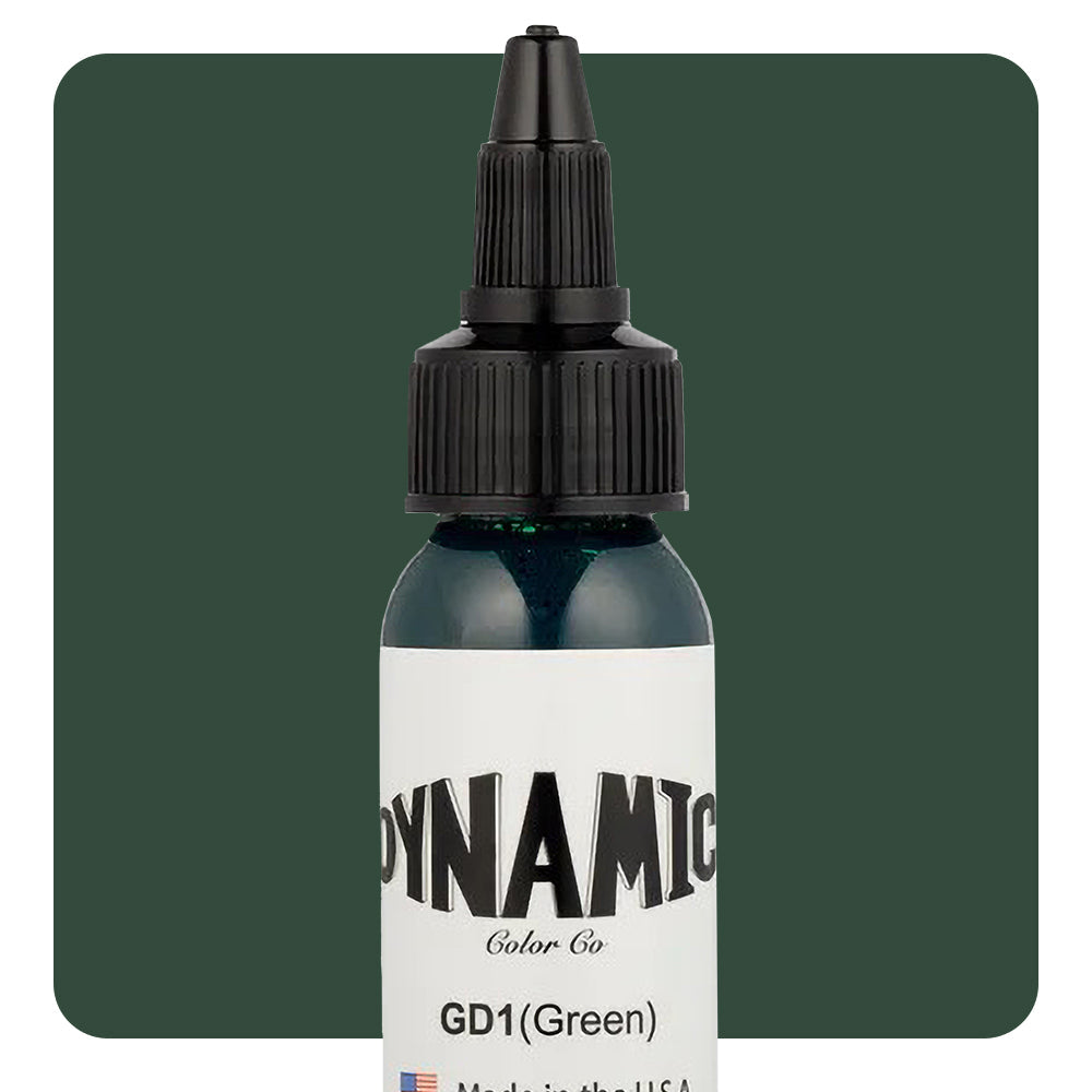 Dynamic Green Tattoo Ink - 1oz. Bottle - Painful Pleasures