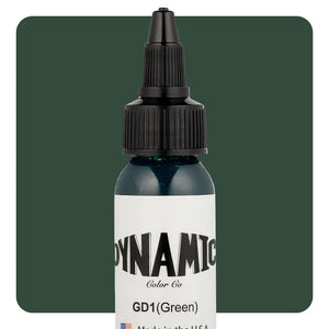 Dynamic Green Tattoo Ink - 1oz. Bottle - Painful Pleasures