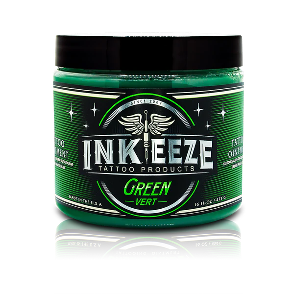 INK-EEZE Green Vert Tattoo Ointment – 16oz.
