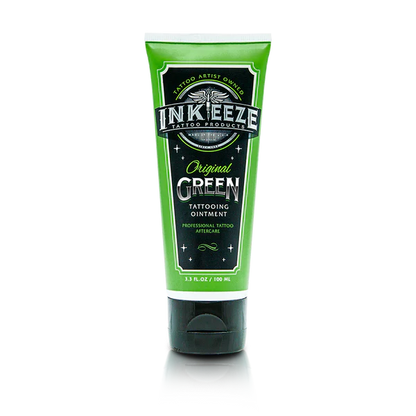 INK-EEZE Green Glide Tattoo ointment - 3.3oz. - Ultimate Tattoo Supply